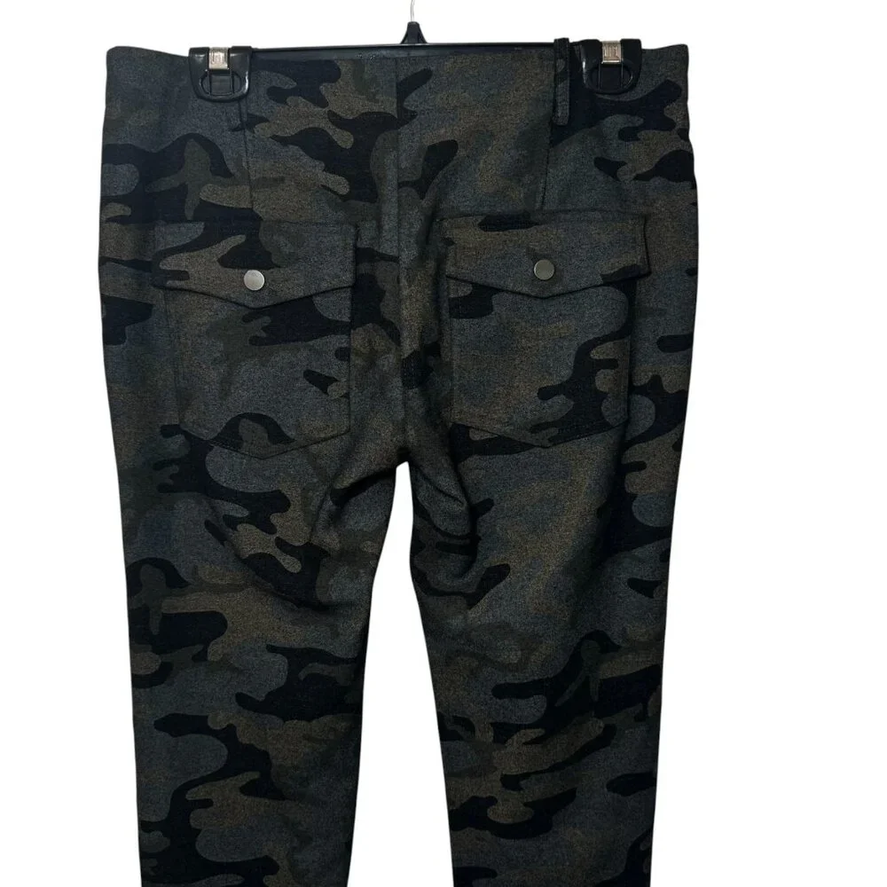 Veronica Beard 'Field Cargo'Camouflage Pants‎  Woll Blend size 6 $395